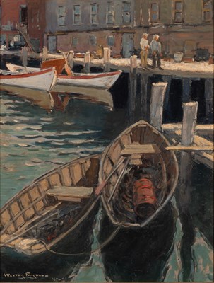Lot 62 - Walter Farndon American, 1876-1964 Rowboats at...