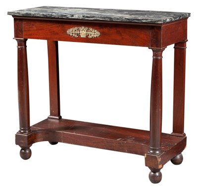 Lot 1412 - Classical Gilt-Metal Mounted Mahogany Marble...