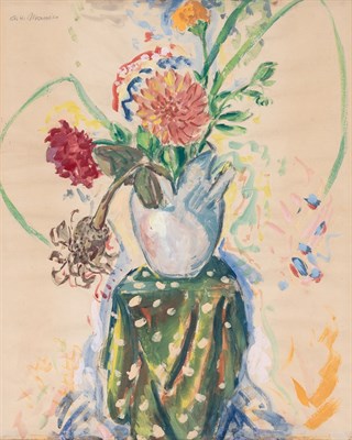 Lot 6 - Alfred Maurer American, 1868-1932 Flowers...