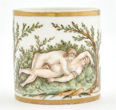 Lot 61 - Continental Porcelain Erotic Demitasse Cup...
