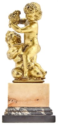 Lot 46 - French Gilt Bronze Figural Group Depicting two...