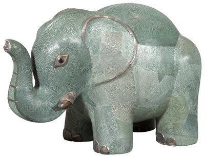 Lot 136 - Lotus Art de Vivre Faux Shagreen Clad Figure...