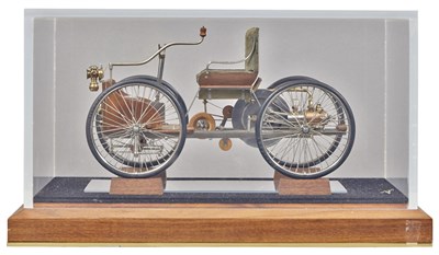 Lot 119 - Wood and Metal Model of an Early Automobile...