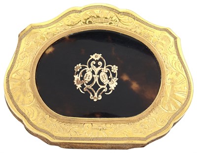 Lot 204 - Victorian Gilt Metal Mounted Tortoiseshell...