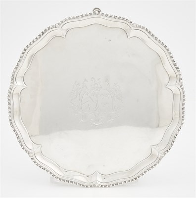 Lot 84 - George III Sterling Silver Salver Richard Rugg,...