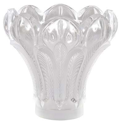 Lot 86 - Lalique Glass Esna Pattern Vase 20th Century...