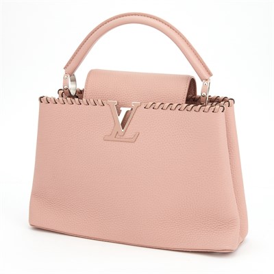 Lot 233 - Louis Vuitton Blush Leather Capucines Bag PM