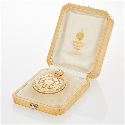 Lot 161 - Fabergé Gold Scent Flask Workmaster August...