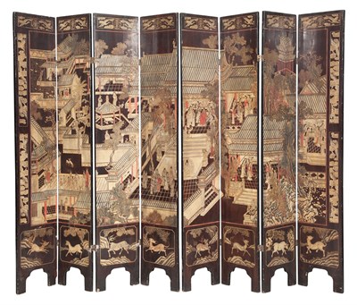 Lot 1004 - Chinese Polychrome-Decorated Coromandel...