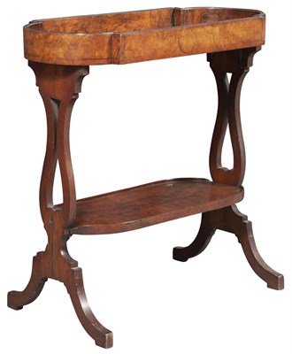 Lot 304 - Victorian Walnut Two-Tier Table Height 28 1/2...