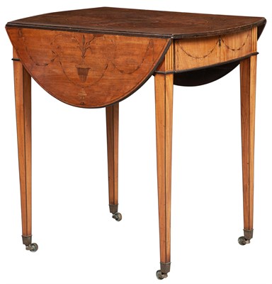 Lot 279 - George III Satinwood and Marquetry Inlaid...