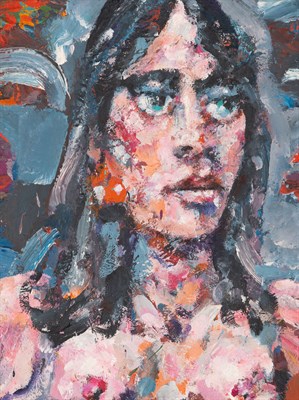 Lot 40 - Mark Greenwold American, b. 1942 Nude Oil on...