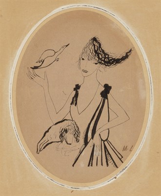Lot 23 - Marie Laurencin French, 1883-1956 Young Woman...