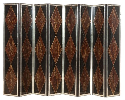 Lot 255 - Art Deco Style Mirrored and Eglomisé Eight...