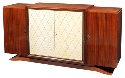 Lot 262 - French Art Deco Parchment and Mahogany...