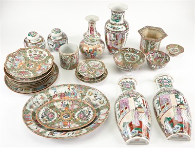 Lot 189 - Group of Chinese Rose Medallion Porcelain...