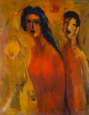 Lot 73 - Ruggero Serrato Italian, 1889-? Two Figures,...