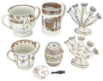 Lot 218 - Group of Six English Pottery Articles Height...