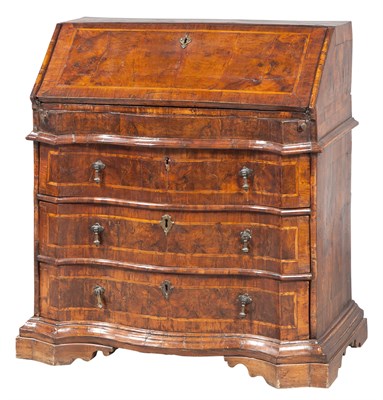 Lot 210 - Italian Baroque Inlaid Walnut Slant-Front Desk...