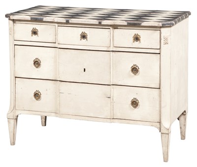 Lot 201 - Swedish Gustavian Style Painted Commode Height...