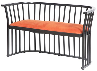 Lot 192 - Thonet Ebonized Bench Height 30 inches, length...