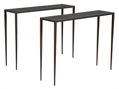 Lot 256 - Pair of Jean-Michel Frank Style Wrought Iron,...