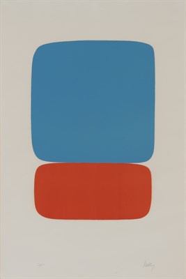 Lot 1003 - Ellsworth Kelly (1923-2015) BLUE OVER ORANGE...