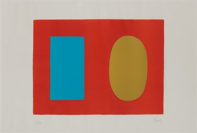 Lot 1004 - Ellsworth Kelly (1923-2015) BLUE AND GREEN...