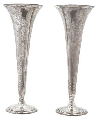 Lot 188 - Pair of Tiffany & Co. Sterling Silver Vases...