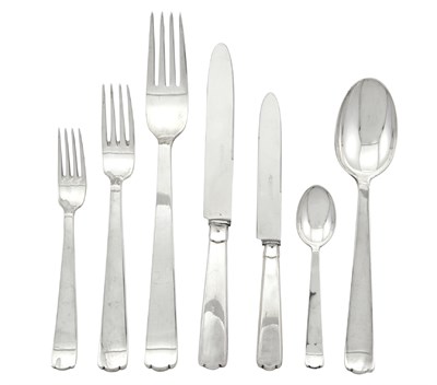 Lot 222 - Italian Silver Flatware Service 20th Century...