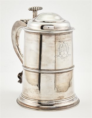 Lot 295 - George II Sterling Silver Tankard William...