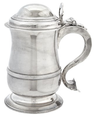 Lot 309 - George III Sterling Silver Tankard John Lambe,...