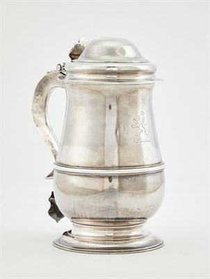 Lot 307 - George III Sterling Silver Tankard John Hyatt...