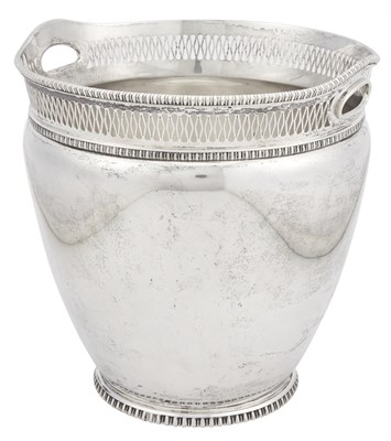 Lot 279 - Italian Silver Wine Cooler 20th Century With...