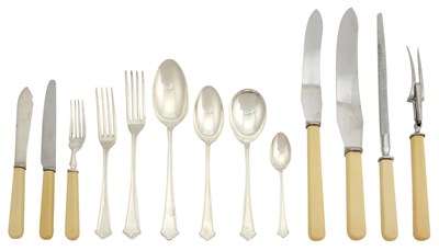 Lot 344 - English Sterling Silver Flatware Service in...