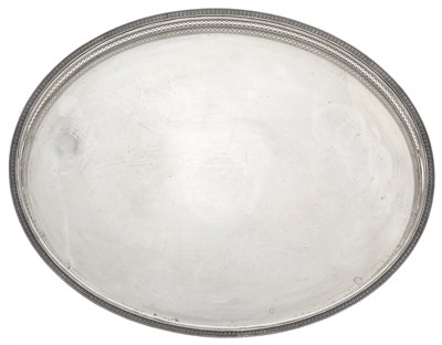 Lot 225 - Italian Silver Gallery Tray 20th Century Oval...