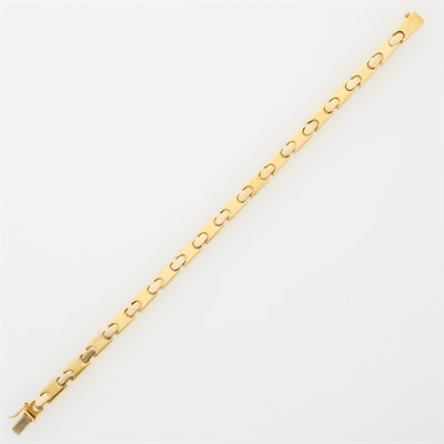 Lot 1097 - Gold Link Bracelet