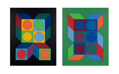 Lot 1009 - Victor Vasarely (1906-1997) [COMPOSITIONS] Two...