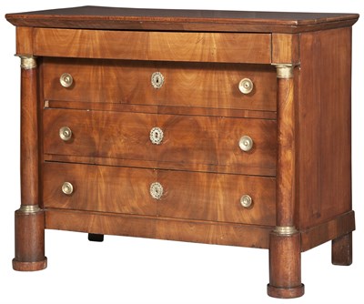 Lot 309 - Empire Mahogany Chest of Drawers Height 35 1/2...