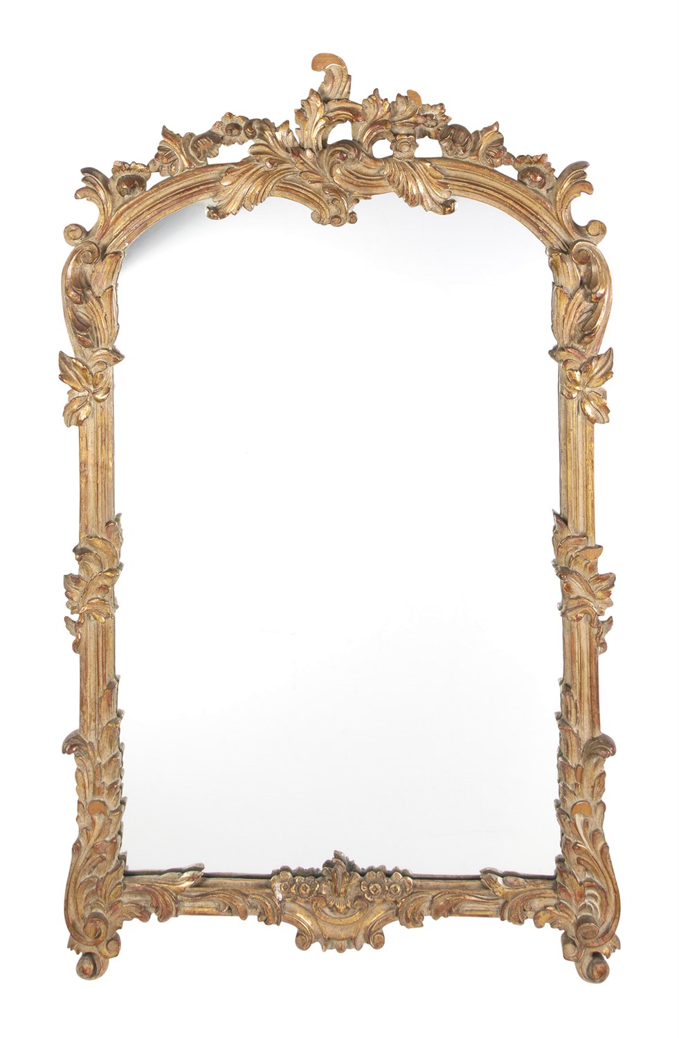 Lot 1002 - Rococo Style Giltwood Mirror 20th Century The...
