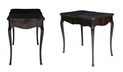 Lot 1008 - Pair of Black Lacquered Wood End Tables 20th...