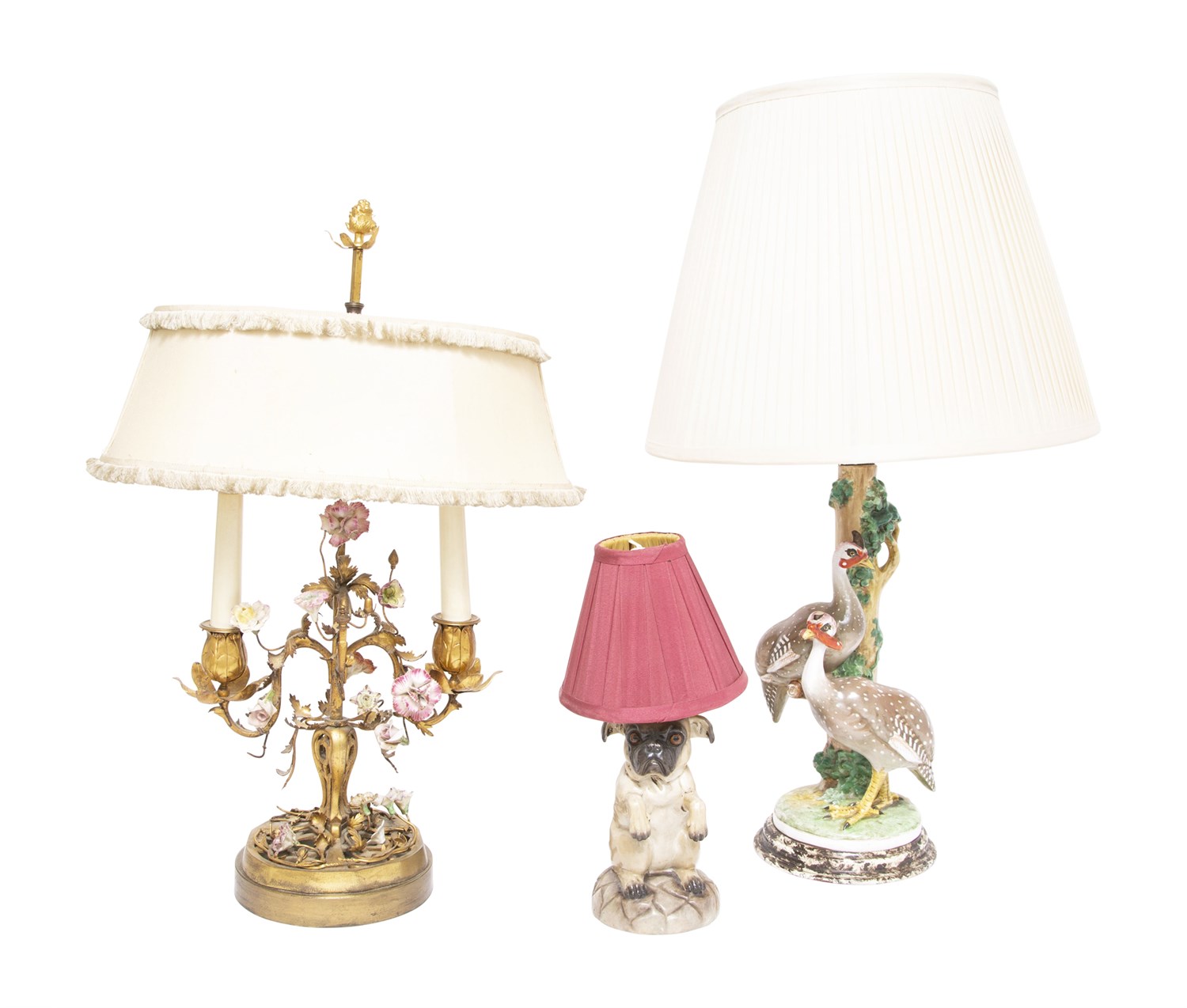 Lot 1039 - Louis XV Style Gilt Metal and Porcelain...