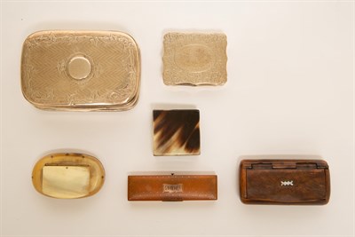 Lot 1050 - Group of Six Silver and Other Boxes Including...