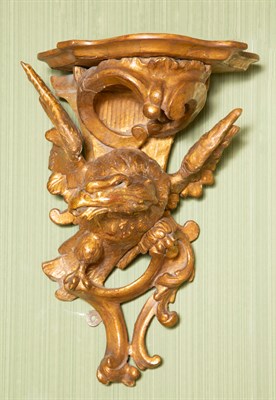 Lot 1044 - Pair of Giltwood Wall Brackets 19th Century...