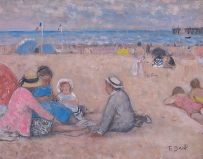 Lot 21 - Francois Gall French, 1912-1987 At the Beach...