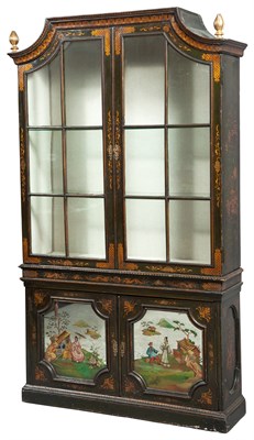 Lot 313 - George II Style Green- and Gilt-Japanned and...