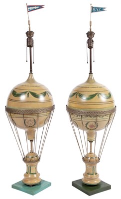Lot 333 - Pair of Tôle, Painted Wood and Gilt-Metal Hot...