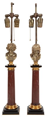 Lot 222 - Pair of Neoclassical Style Gilt-Metal and...