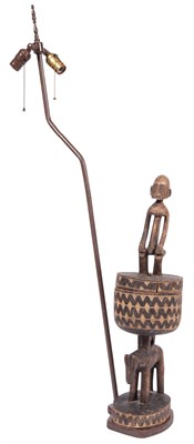 Lot 125 - African Senufo Carved Wood Figural Tobacco...