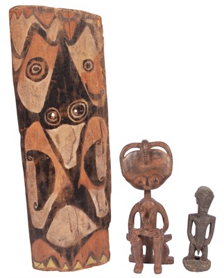 Lot 139 - African Akua Baa Carved and Painted Wood Group...